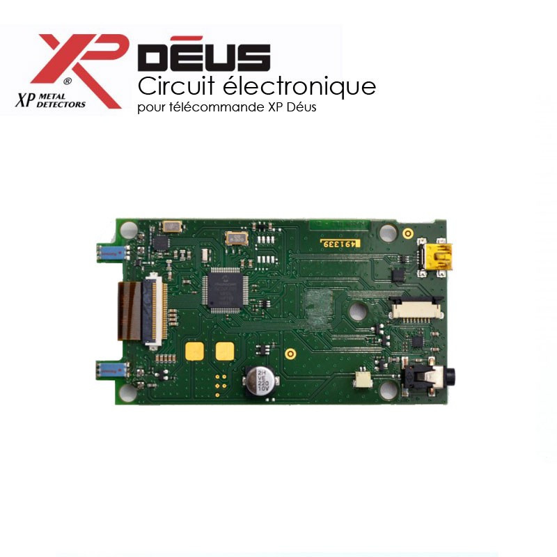 Circuit électronique télécommande detecteur XP Deus avec écran et batterie