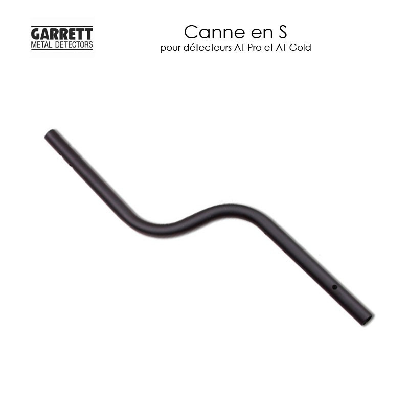 Canne en S pour detecteur de metaux Garrett AT