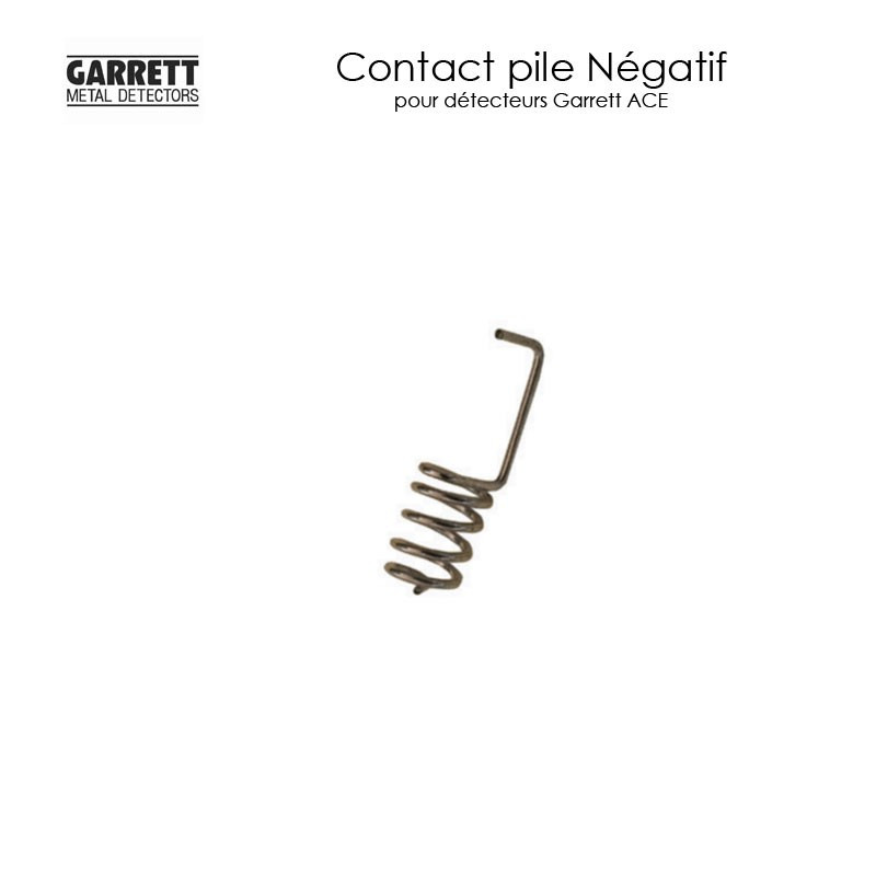 Contact pile pour detecteur de metaux Garrett ACE negatif