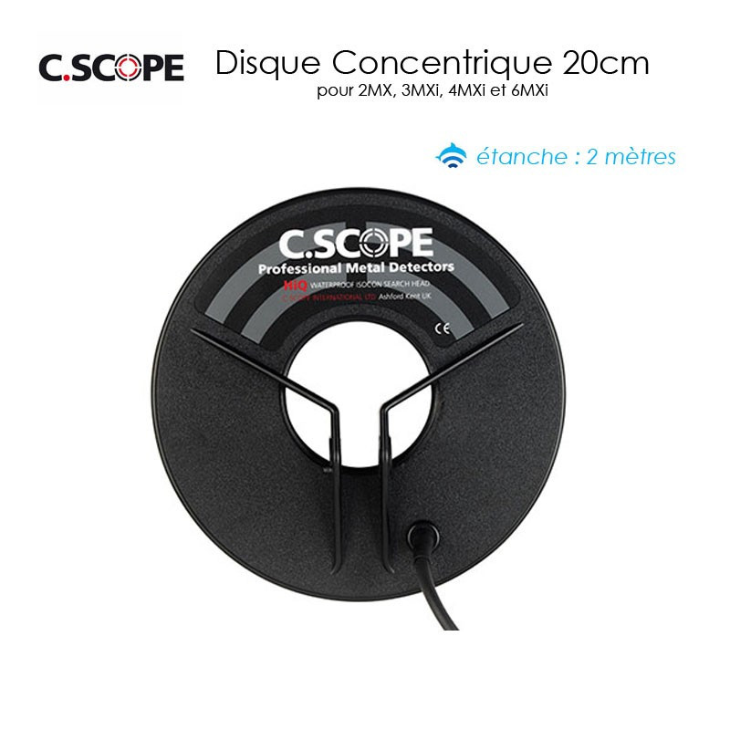 Disque de détection concentrique C.SCOPE pour détecteurs de métaux 2mx, 3mxi, 4mxi et 6mxi