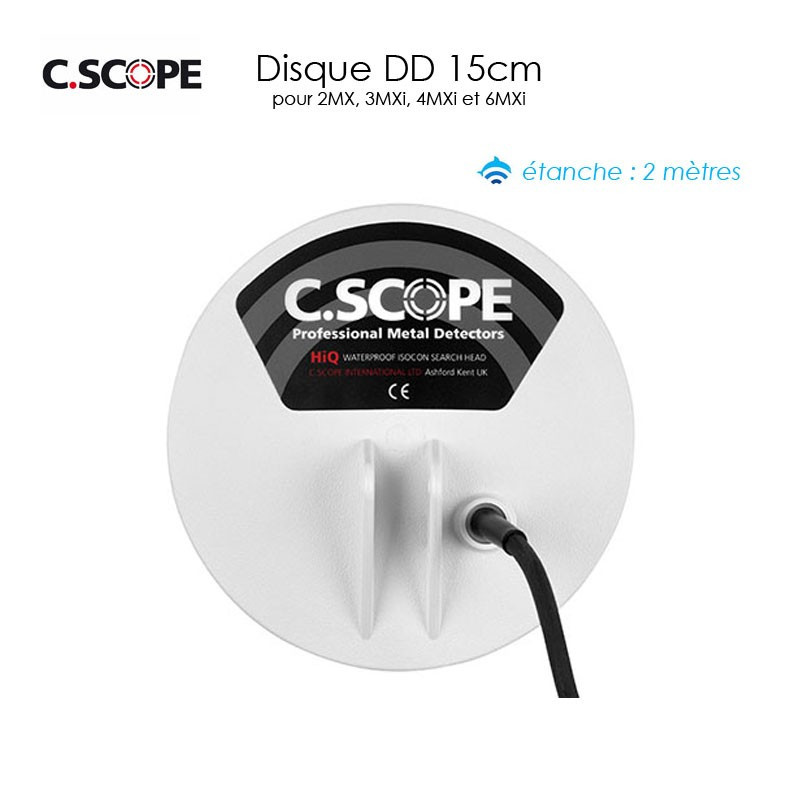 Disque DD 15cm pour détecteurs de métaux CScope