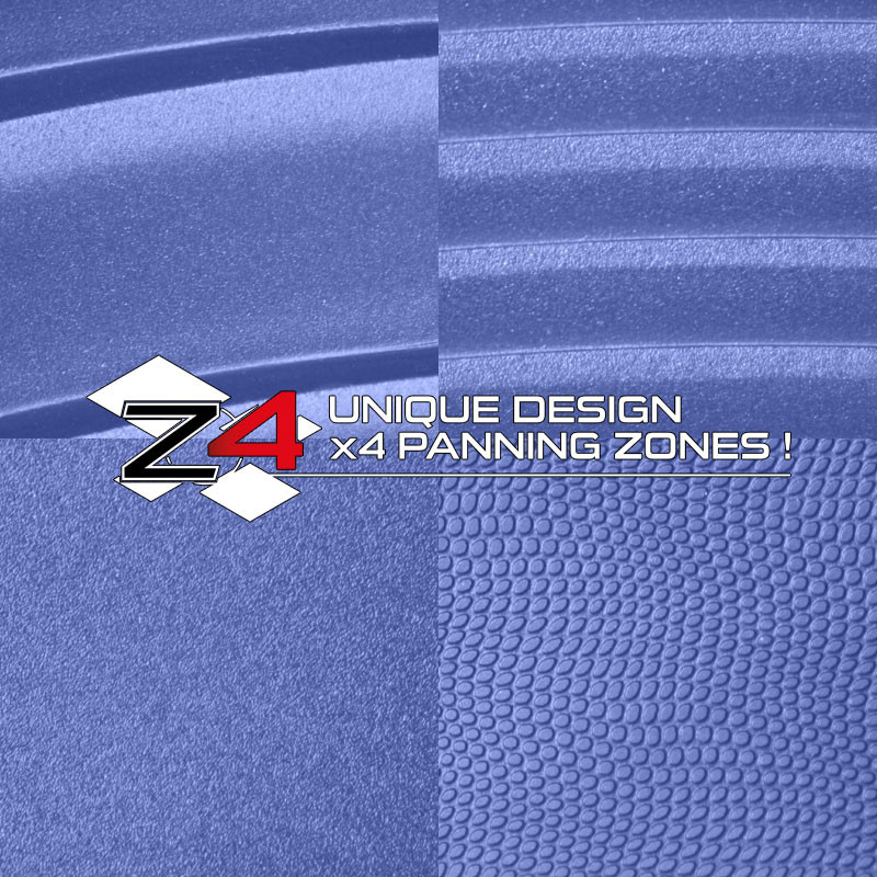 Technologie Z4 (4 zones avec textures différentes)