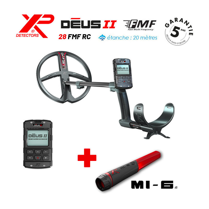 Détecteur XP Déus 2 28FMF RC + pointer MI-6 offert