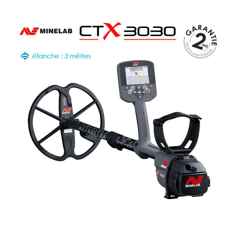 Détecteur Minelab CTX 3030 jusqu'à 100 kHz de fréquence