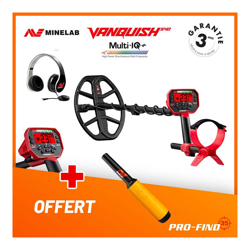 Minelab Vanquish 540 + Pro-Find 35 offert