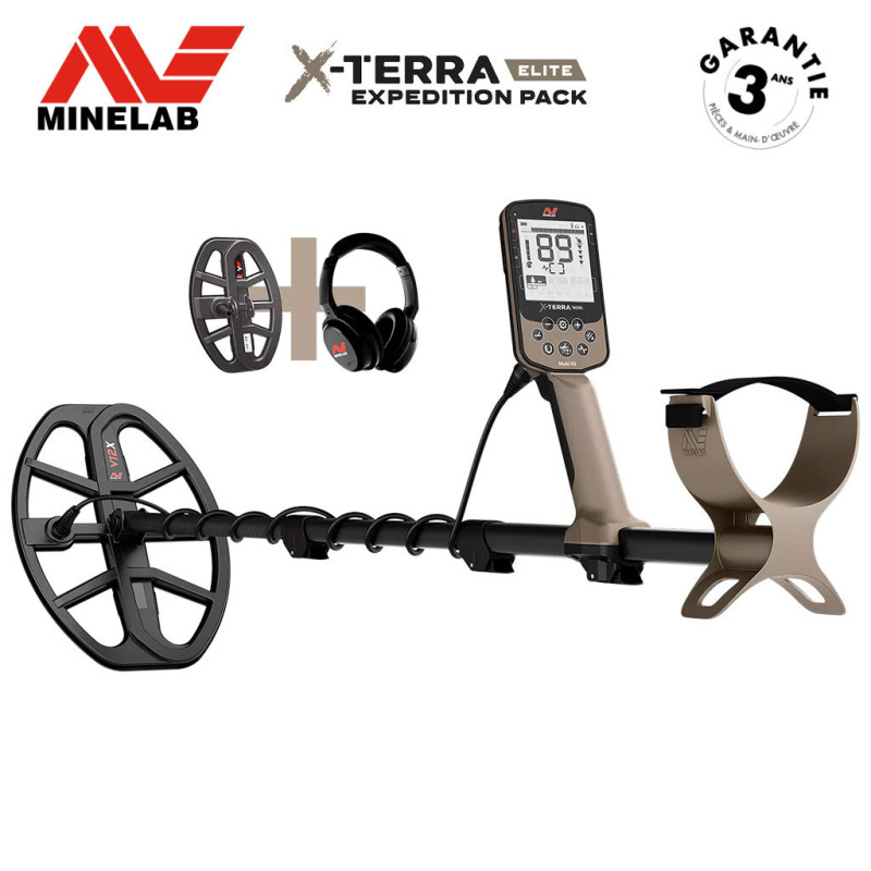 Détecteur Minelab X-Terra Pro Elite Pack Expedition