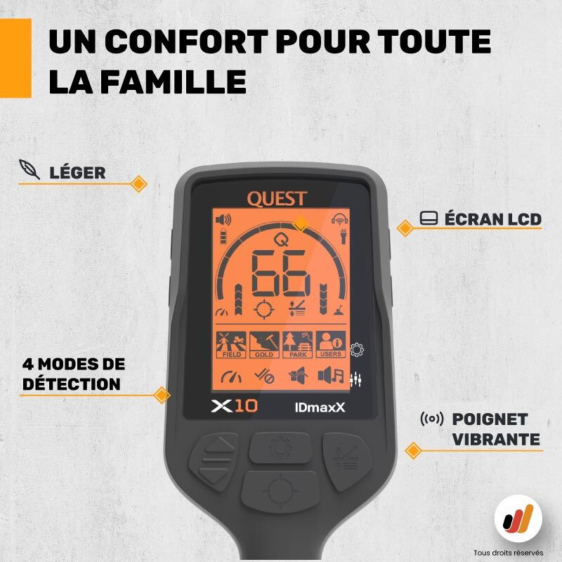 Détecteur Quest X10 IDMaxx - Detecteurs.fr