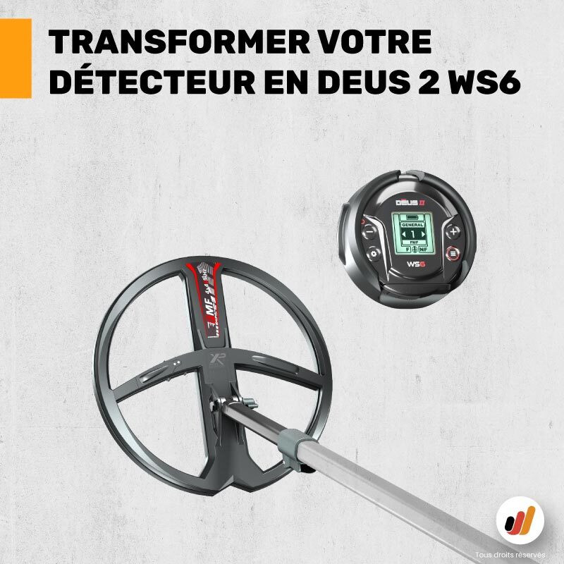 Pack conversion détecteur de métaux XP Déus 2 28FMF WS6 Master