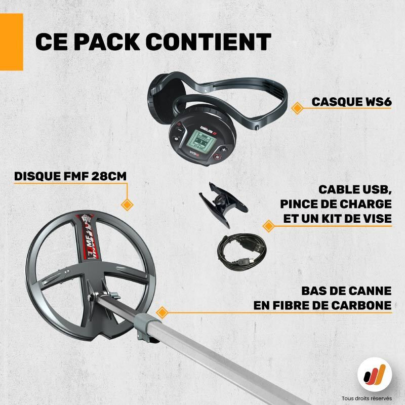 Pack conversion détecteur XP Déus 2 22FMF WS6 Master