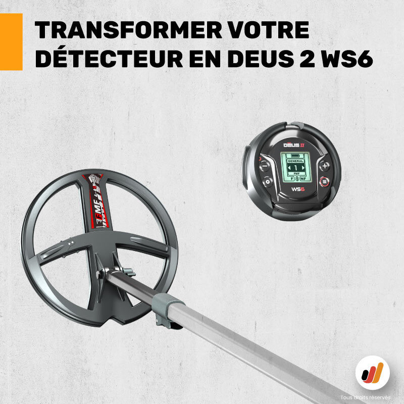 Pack conversion détecteur de métaux XP Déus 2 22FMF WS6 Master