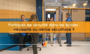 Portique de sécurité école