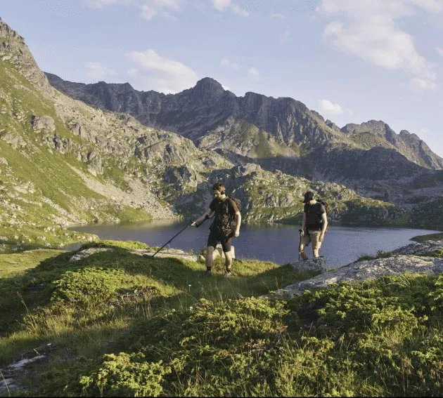 Détectoristes en montagne